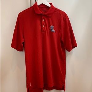 Red Ole Miss golf polo